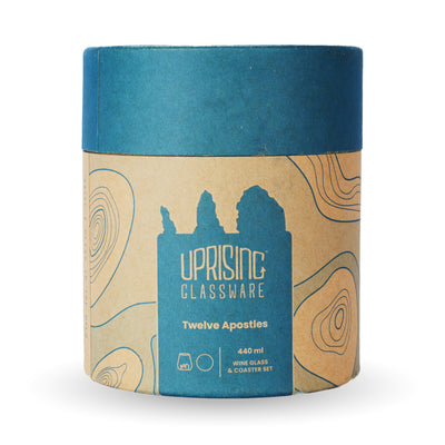 Protective recyclable gift tube the glass ships in